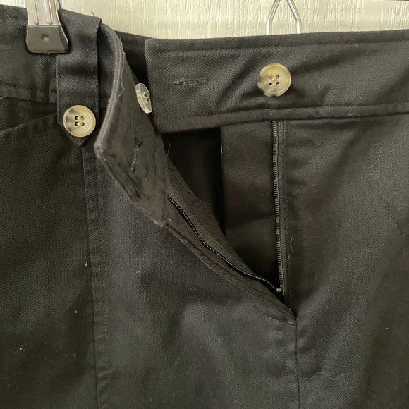 Appleseed's Black Cotton Chambray Skirt, 18P - Picture 2 of 9